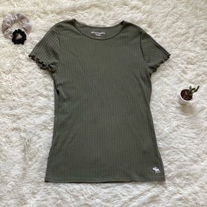 A Forest green Abercrombie kids tee